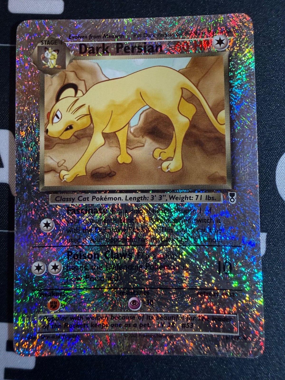 Pokemon Dark Persian 6/110 Legendary Collection Reverse Holo