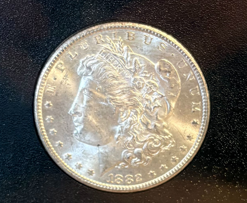 PCGS 1882-CC Morgan Silver Dollar $1 MS62 PCGS Gold Shield 90% Silver