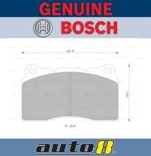 Bosch Front Brake Pads for Subaru Wrx Sti 2.5 V10 2.5L Petrol EJ257 2014 - 2017