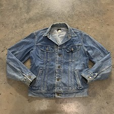 Vintage Lee Riders Denim Jacket Size 38 L Made in Mexico of US PATD-153438