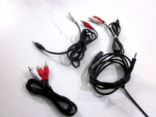 (4) CABLES (2) 3.5mm to Duel RCA (1) RCA duel (1) 3.5 female to 3.5 MALE CABLES