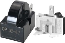 Refrigerator Starter Relay and Overload Protector Kit QP2-4R7 4.7 Ohm 1 Pin PT
