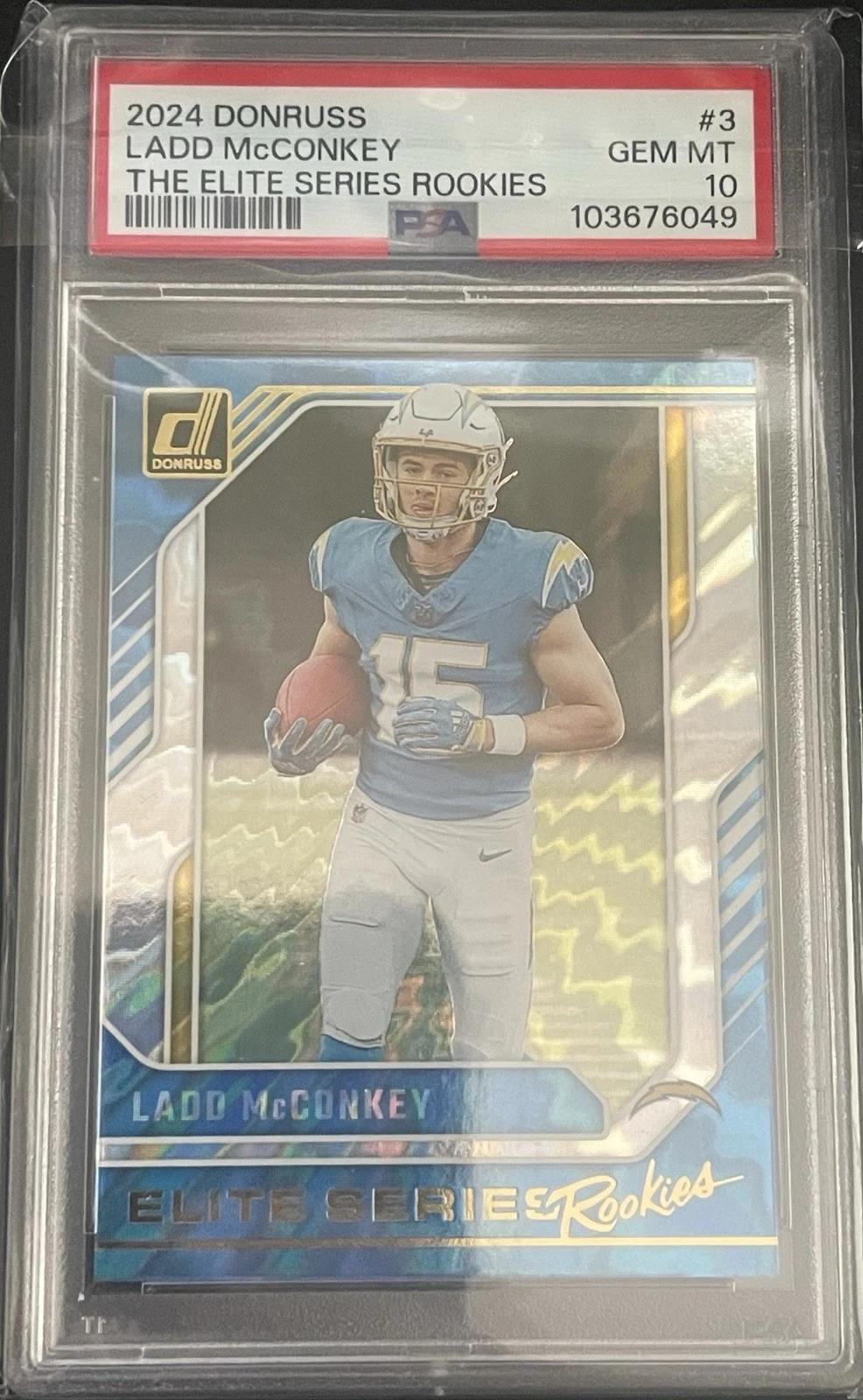 Deal for 2024 Panini Donruss - Elite Series Rookies - Ladd McConkey - PSA 10🔥