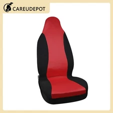 Car Protector Bucket Seat Cover fit for Most Cars Truck Red Black Item of 1