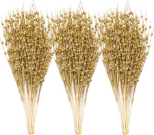 24 Pcs 17  Gold Berry Stems Glitter Twigs Picks for Xmas Tree, Wreaths and Decor