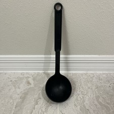 Vtg Farberware Nylon Ladle Serving Spoon Black Made In USA Heat Resistant 12โ
