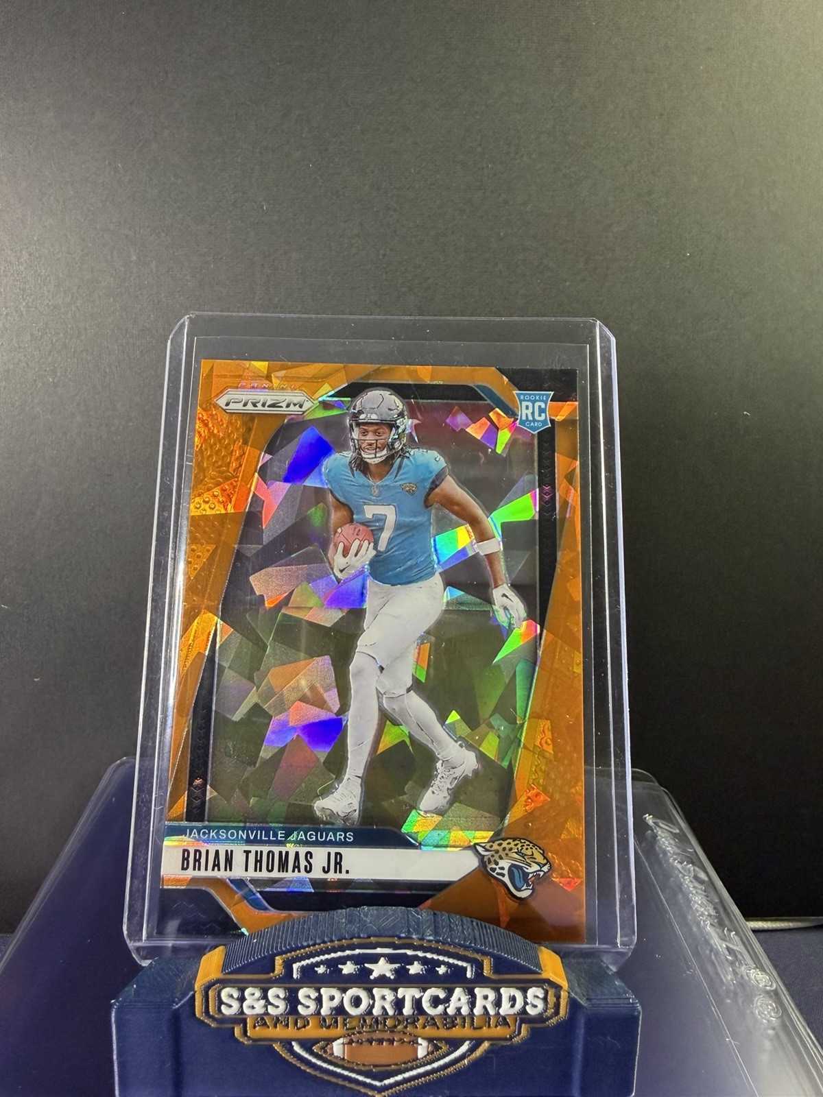 2024 Panini Prizm - Rookies Brian Thomas Jr. #314 Orange Ice Prizm (RC)