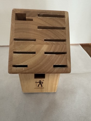 JA Henckels International Wood Wooden Knife Block Holder 10 Slots Block Only - Picture 2 of 8