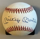 Mickey Mantle Signed Baseball PSA/DNA Auto 8 Overall 7.5 Freshly Graded