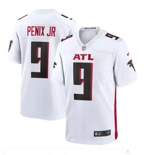 NFL Official Atlanta Falcons White Michael Penix Jr 9 Jersey Nike Size Large