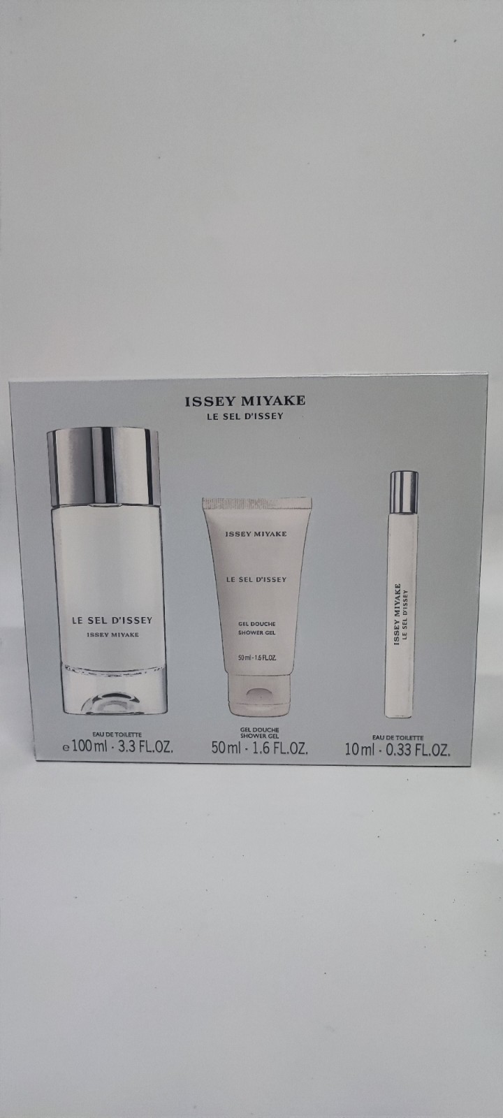 Issey Miyake Le Sel D'Issey 100ml +10ml EDT Shower gel Gift Set New Fragrance