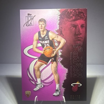2025-26 Topps Kasparas Jakucionis Signature Class Pink /75