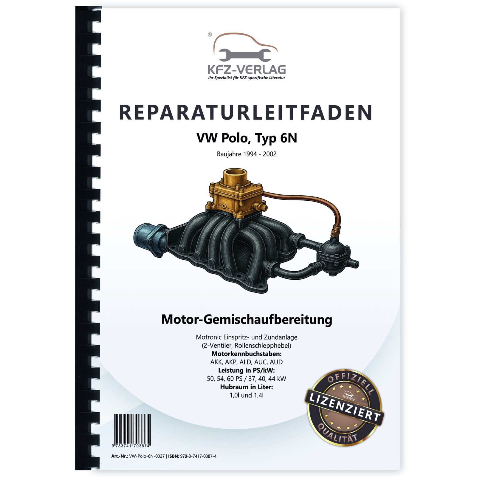 Vw Polo 3, 6N (94-02) Motronic Einspritz- Und ZüNdanlage 2V - Reparaturanleitung-image