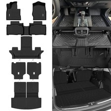 Naibeve Floor Mats for 2020-2025 2026 Ford Explorer 6-Passenger- All Weather for