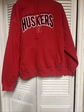 Vintage University of Nebraska Men  s Hooded Sweatshirt Size large Ci Sport
