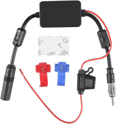Universal Car Stereo FM Radio Antenna Signal Booster Amplifier Amp,12V