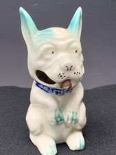 Vintage Toothbrush Holder Dog Japan Japanese Ceramic Porcelain
