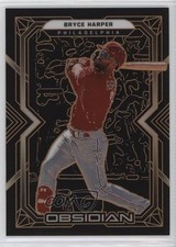 2022 Panini Chronicles Obsidian Electric Etch Orange 20/31 Bryce Harper #39 16c9