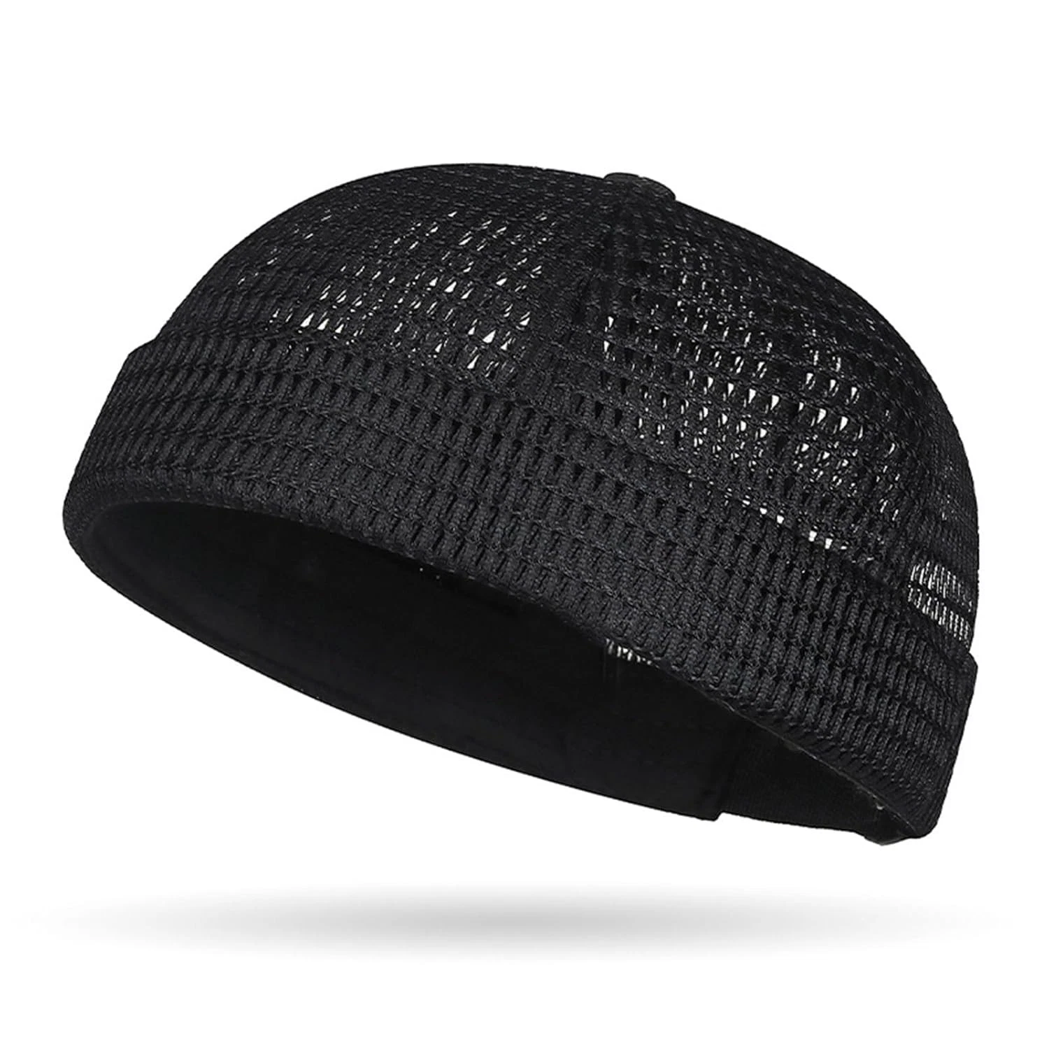 Brimless Docker Hats for Men Breathable Lightweight Mesh Men's Skull Cap Hats