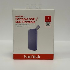 1TB Sandisk Portable SSD - Lavender, Up to 800MB/s, USB-C, USB 3.2 Gen 2