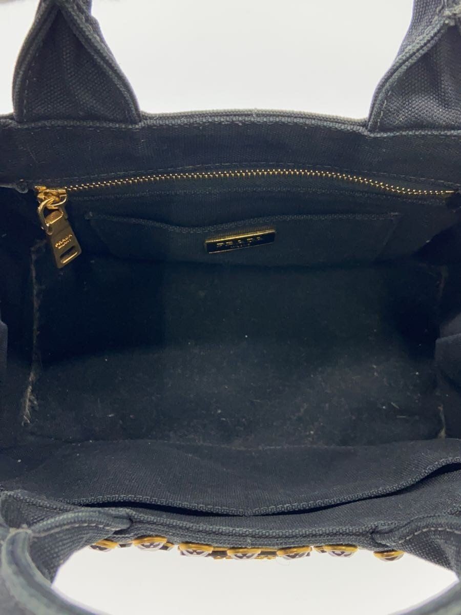 PRADA Handbag Canvas BLK B24390 Used thumbnail 6