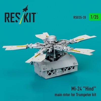 ResKit RSU35-0020 - 1:35 Mi-24 Hind main rotor for Trumpeter kit (3D Printed)