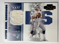 2001 Playoff Honors Super Bowl Souvenirs GAME USED Jersey Drew Bledsoe RARE!!