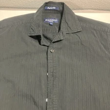 English Fit Austin Reed London Size Medium Button Up Black Men’s 
