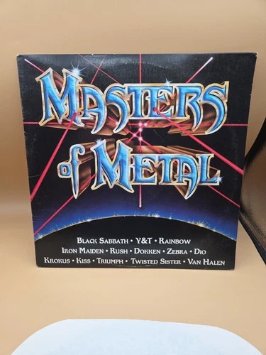 Masters Of Metal Record LP K-Tel Dokken Kiss Iron Maiden Dio rush triumph 1984