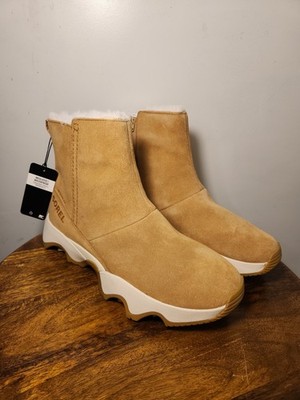 Women's Sz 12 Sorel Kinetic Impact Short Boot WP Waterproof Suede