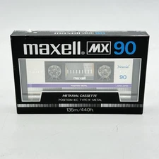 MAXELL MX 90 Metaxial Vintage Blank Audio Cassette Tape Metal Type IV Japan NEW