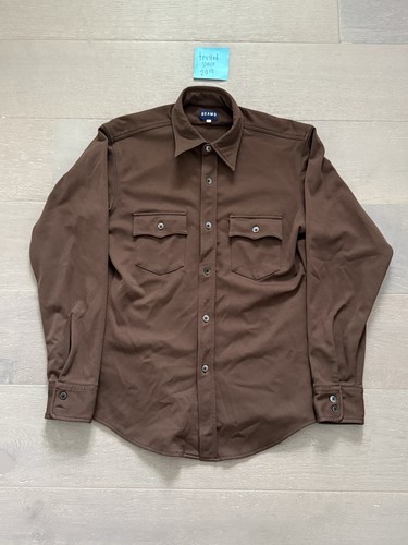 Beams, BEAMS Japan Brown Button Up Long Sleeve Shirt Size Large Western Japanese Brand