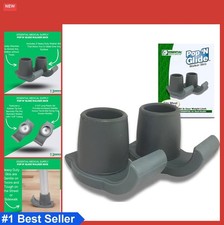 Walker Ski Glides 2 Pack Universal Fit 1 1/8 Inch Indoor Outdoor Smooth Glide