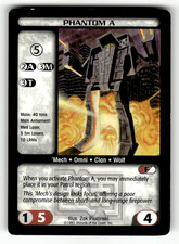 BattleTech Phantom A Mech 1997 BattleTech CCG Wizards of the Coast