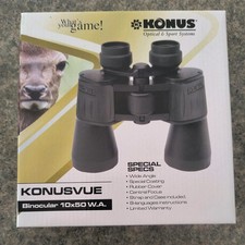 Konus Konusvue  10x50 W.A. binoculars. Brand new in box 