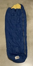 VTG The North Face Mummy Sleeping Bag Hooded 81" Brown Label W/ STUFF SACK!