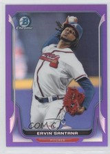 2014 Bowman Chrome Purple Refractor 48/150 Ervin Santana #150 e5r