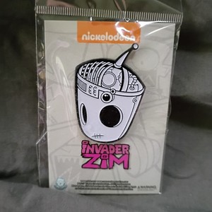 Zen Monkey Studios Invader Zim X-ray Robot GIR Enamel Pin New Large