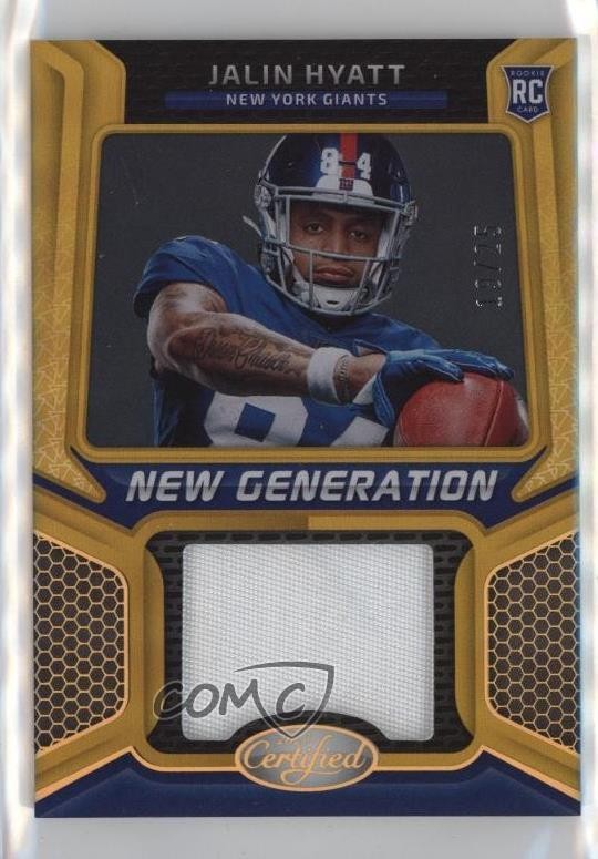 2023 Certified Mirror Gold 19/25 Jalin Hyatt #NGJM-38 Rookie RC 17pt