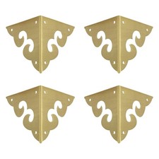 Vintage Pure Brass Corner Protectors Decorative Box Corner Protector Triangle...