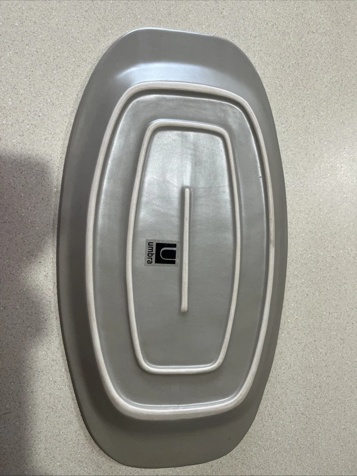 Umbra Hub Serving/Vanity Entryway Tray Matte Stone Colored 14x7.5 - Image 2 of 4