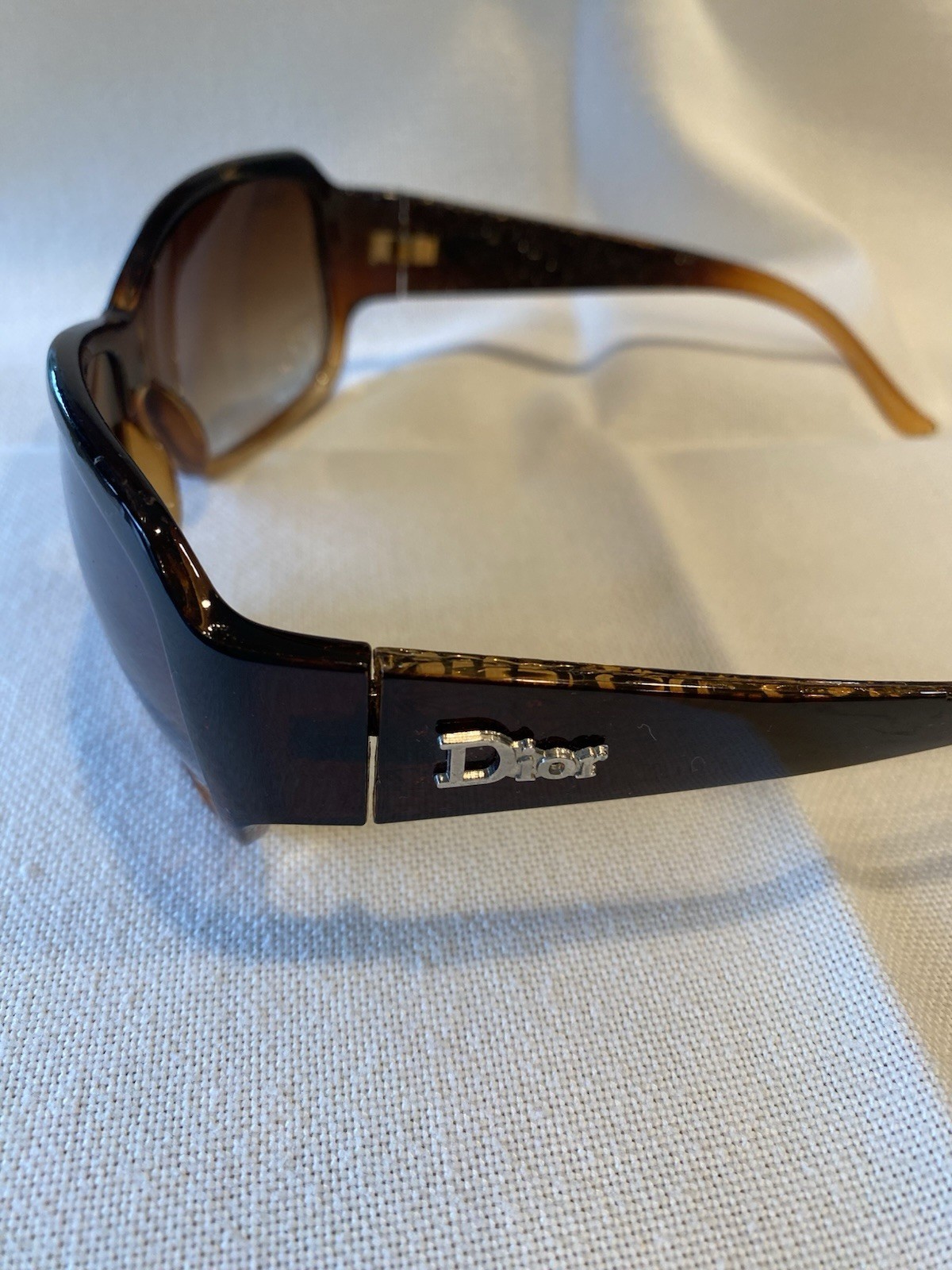 Dior Oversized Wrap Tortoise Shell Gradient Brown… - image 4