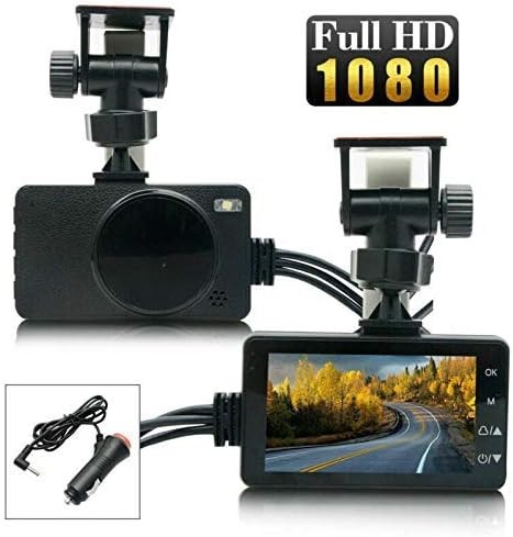 Motorcycle Dash Cam with Dual 1080P Waterproof Night Vision Cameras and Black - Picture 5 of 7