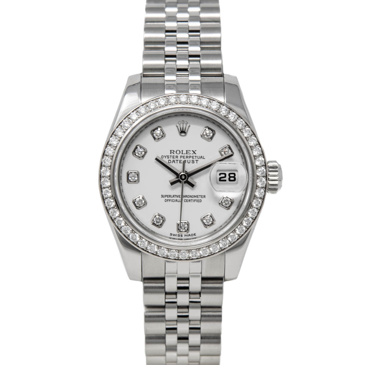 Rolex Lady-Datejust White Gold & Steel 179384 White Diamond, Jubilee - Pre-owned