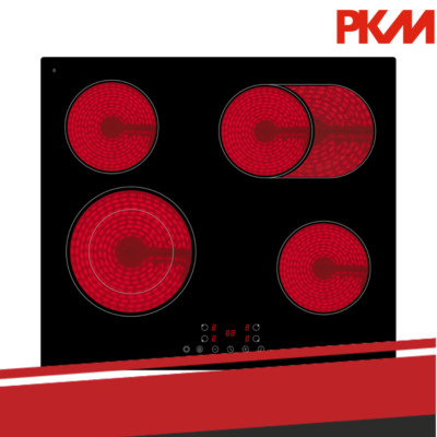 Einbaukochfeld Autark Glaskeramik Touch Control Bräterzone Timer rahmenlos 59 cm