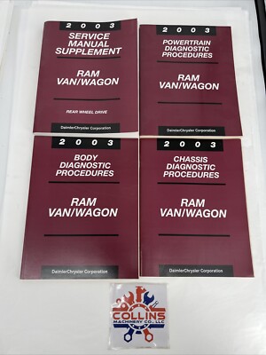2003 Dodge Ram Van/Wagon Diagnostic Procedures Service Manual Set