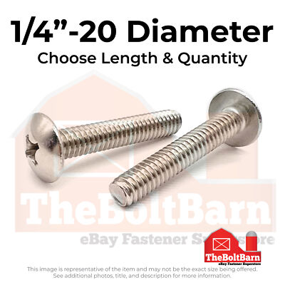 #ad 1 4quot; 20 18 8 Stainless Steel Phillips Truss Head Machine Screws Pick Lengthamp;Qty $446.67