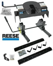 Reese 20K Fifth 5th Wheel Trailer Hitch Rail Kit Slider For 15-20 Ford F-150 New