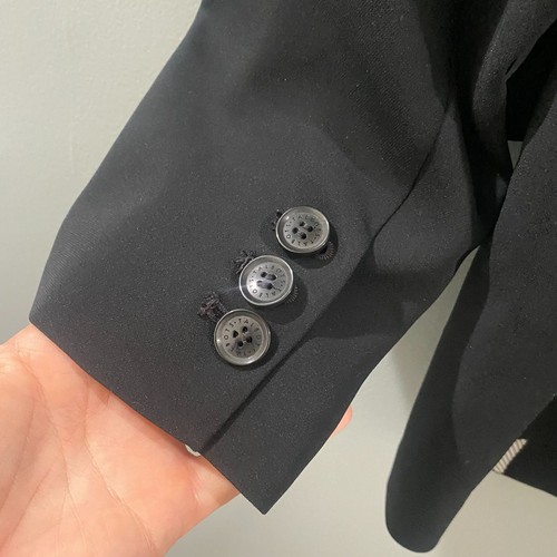 NWT Talbots Easy Travel Double Breasted Blazer - Black 10 - Picture 7 of 11