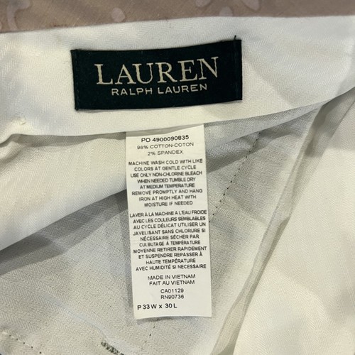 Lauren Ralph Lauren Chino Pants Mens Polyester Blend W33 L30 - Picture 7 of 18